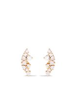 Mizuki puces d'oreilles Sea of Beauty en or jaune 14ct ornées de diamants