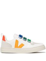 VEJA Kids baskets V-10 à attache scratch - Blanc