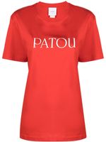 Patou logo-print organic cotton T-shirt - Rouge