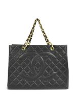 CHANEL Pre-Owned sac cabas à matelassage losanges (1997) - Noir - thumbnail