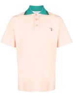 Maison Kitsuné polo en coton à logo appliqué - Orange