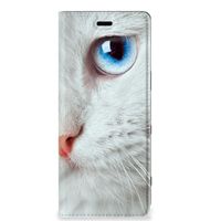 Sony Xperia 5 Hoesje maken Witte Kat