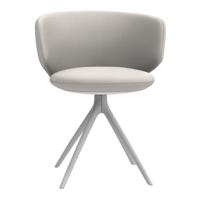 MDF-Italia Universal Collection Armstoel - Draaibare stervoet - Taiga R599 Bekleding - Wit