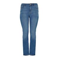 Yoek high waist straight fit jeans lichtblauw