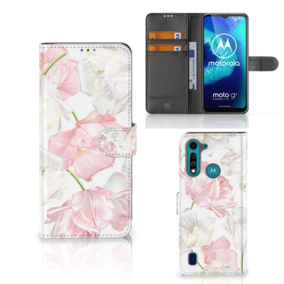 Motorola G8 Power Lite Hoesje Lovely Flowers Motorola G8 Power Lite Hoesje Lovely Flowers