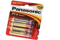 Panasonic Batteries Pro Power alkalinebatterij (Mignon AA, LR6, 4-pack), Blauw, Rood, Wit, FBA_2254,4er Pack,Zwart