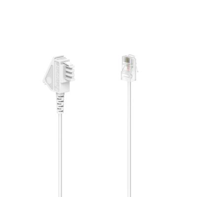Hama DSL Aansluitkabel [1x Telefoonstekker Duitsland (TAE-F) - 1x RJ45-stekker 8p2c] 3 m Wit