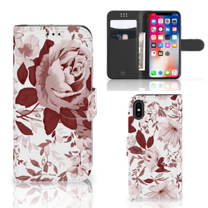 Hoesje Apple iPhone X | Xs Watercolor Flowers