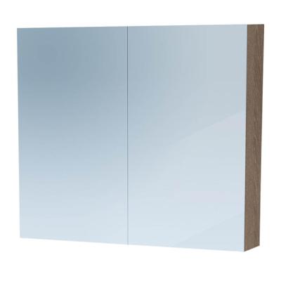 Sanituba Spiegelkast Dual 80cm Donker Eiken