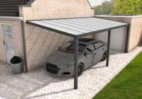 YARD Outdoor Velvetline carport antraciet polycarbonaat dak 400x500 cm aluminium- - Aluminium- YARD Outdoor