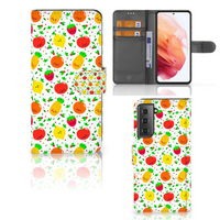 Samsung Galaxy S21 Book Cover Fruits - thumbnail