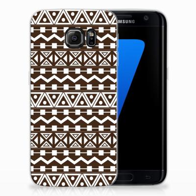 Samsung Galaxy S7 Edge TPU bumper Aztec Brown