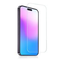 SKECH Essential getemperd glas displaybescherming compatibel met Apple iPhone 15 [montageframe, antibacterieel oppervlak, 9H hardheid, onbreekbaar, anti-vingerafdruk, afgeronde hoeken]