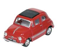 Welly Metalen Fiat 500: Rood