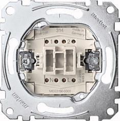 Merten MEG3156-0000 elektrische schakelaar Drukknopschakelaar 1P Metallic