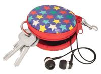 Moses portemonnee Sterren junior metaal 7 cm rood