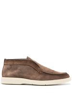 Santoni desert boots en daim - Marron