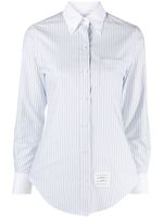 Thom Browne chemise en coton à rayures - Blanc