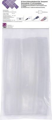 TRU COMPONENTS T1902CA042 Krimpkous assortiment Transparant 12 mm 4 mm Krimpverhouding:3:1 15 stuk(s)