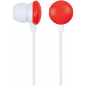 Gembird MHP-EP-001-R hoofdtelefoon/headset Hoofdtelefoons In-ear 3,5mm-connector Rood, Wit