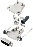 Amphenol L17DTZF09-LJS-RG+L717HDE15P D-SUB Stiftleisten-Set 180° Polzahl: 15 Lötkelch 1 pc(s)