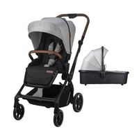 Kinderwagen 2 in 1 Saliara grijs, stijlvol en comfortabel!