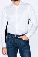 van Laack Meisterwerk Slim Fit Overhemd wit/blauw, Effen - thumbnail