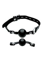 Interchangeable Silicone Ball Gag Set - Black