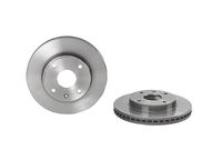 Remschijf COATED DISC LINE BREMBO, Remschijftype: Binnen geventileerd, u.a. für Chevrolet, Daewoo