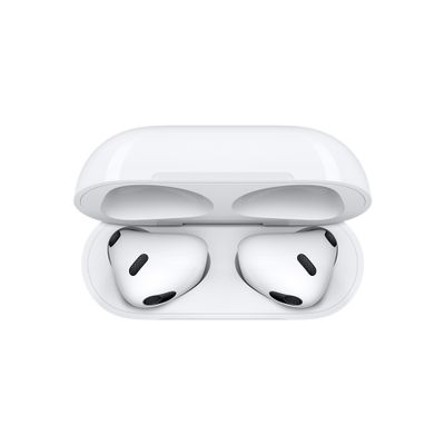 Apple AirPods (3. Gen) + Lightning Case AirPods Bluetooth Wit Oplaadbox, Bestand tegen zweet