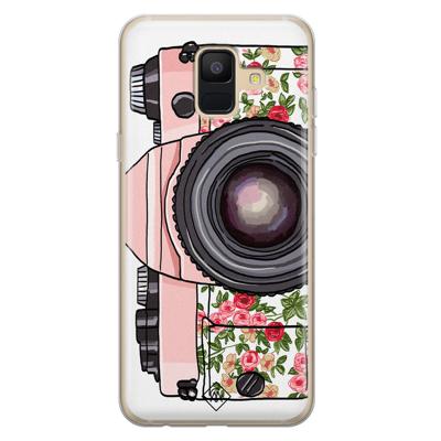 Samsung Galaxy A6 2018 siliconen telefoonhoesje - Hippie camera