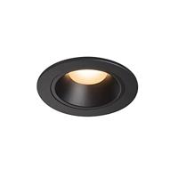 SLV Plafondinbouwlamp NUMINOS® DL SLED Spot, Schijnwerper, Plafondspot, Inbouwlamp, Verlichting, Plafondlamp Woonkamer, BinnenverlichtingIP20IP44 2700K 8,6W 670lm Zwart 55 Graden