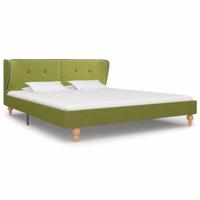 vidaXL Bedframe stof groen 150x200 cm