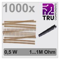 TRU COMPONENTS TC-12888492 T22P106 Koolfilmweerstand assortiment Axiaal bedraad 0.5 W 5 % 1000 stuk(s)