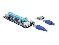 Delock 41426 Riser Card PCI Express x1 x16 met 60 cm USB-kabel