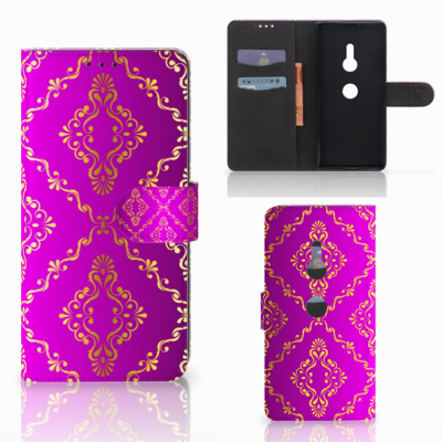 Wallet Case Sony Xperia XZ3 Barok Roze