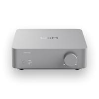 WiiM Vibelink Amp | 100W eindversterker met premium ESS 9039Q2M DAC en TI TPA3255 | Compatibel met WiiM Mini, Pro, Pro Plus en Ultra | RCA-, coaxiale en optische ingangen | Zilver