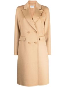 P.A.R.O.S.H. double-breasted wool coat - Tons neutres