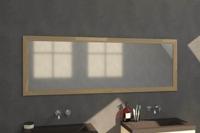 Sanituba Natural Wood spiegel 200x70 met massief eiken frame Eiken Grijs