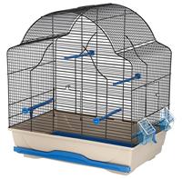 Kerbl MPS 82916 Gabbia Daisy Vogelkooi, 56 x 36,5 x 62 cm, blauw/grijs