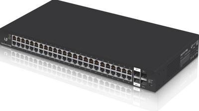 EdgeSwitch 48 Lite - Switch - Beheerd - 48 x 10/100/1000 + 2 x SFP + 2 x SFP+ - rack-uitvoering - zwart
