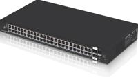 EdgeSwitch 48 Lite - Switch - Beheerd - 48 x 10/100/1000 + 2 x SFP + 2 x SFP+ - rack-uitvoering - zwart