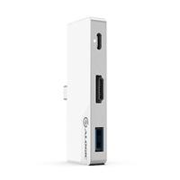 ALOGIC USB C-hub, 4K HDMI, 60 W USB C laptop opladen, USB C naar 3,5 mm, 1 USB A, Dock Nano Mini, compatibel met iPad Pro/Air 2020 (Thunderbolt 3-compatibel)