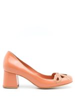 Sarah Chofakian escarpins Audrey en cuir - Orange - thumbnail