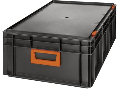 Alutec 139242210188 Kunststofbox Magnus PC 42 (b x h x d) 600 x 233 x 400 mm Zwart, Oranje 1 stuk(s)