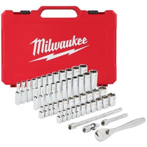 Milwaukee Accessoires 1/4” Ratel en Doppenset | Metrisch | 50-delig - 4932464944