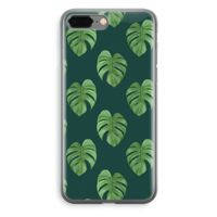 Monstera leaves: iPhone 8 Plus Transparant Hoesje - thumbnail