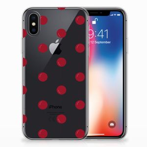 Apple iPhone X | Xs Siliconen Case Cherries