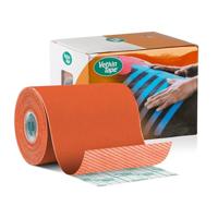 VetkinTape® Kinesiologie Tape voor dieren - Oranje (10cm x 5m) | 1 rol Kinesiotape voor paarden en honden | TÜV-gecertificeerd | Kinesiotapes met +25% meer kleefkracht | Voor professionals