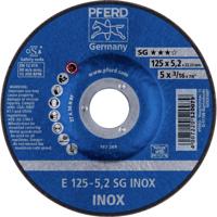 PFERD 62212523 E 125-5,2 SG INOX Afbraamschijf gebogen Diameter 125 mm Boordiameter 22.23 mm RVS 10 stuk(s) - thumbnail